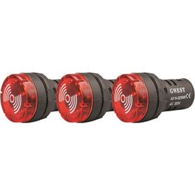 Gwest 22DS-MS24 24V 22 mm Sesli Led Flaşör İkazlı Buzzer