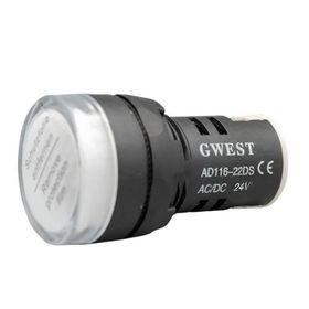 Gwest AD116-22DS 220V 22 mm Beyaz Sinyal Lambası