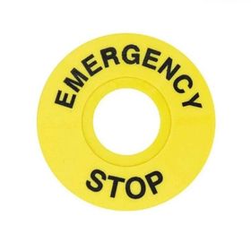 Gwest FD/60 60 mm Acil Stop Etiketi