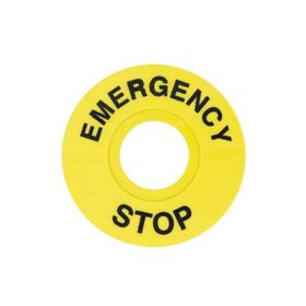 Gwest FD/60 60 mm Acil Stop Etiketi