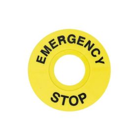 Gwest FD/60 60 mm Acil Stop Etiketi