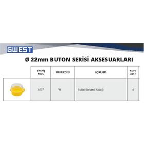 Gwest FH Buton Koruma Kapağı