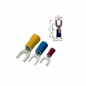 Gwest GÇU-8006 4.00-6.00 mm 100 Adet Çatal İzoleli Kablo Pabucu