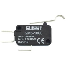 Gwest GMS-106C 10A Kıvrık Kollu Mikro Switch