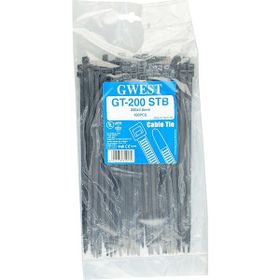 Gwest GT 200 STB 200x4.8 mm Siyah 100 Adet Kablo Bağı