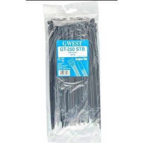 Gwest GT 250 STB 250x4.8 mm Siyah 100 Adet Kablo Bağı