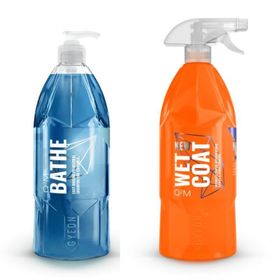 Gyeon 1 lt Bathe Şampuan+1 lt Wet Coat Hızlı Cila 2'li Bakım Seti