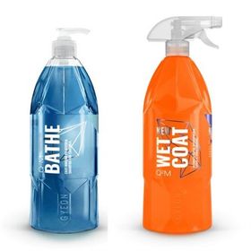 Gyeon 1 lt Bathe Şampuan+1 lt Wet Coat Hızlı Cila 2'li Bakım Seti