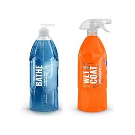 Gyeon 1 lt Bathe Şampuan+1 lt Wet Coat Hızlı Cila 2'li Bakım Seti