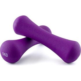 Gymo 2x1 kg Mor Neopren Dambıl