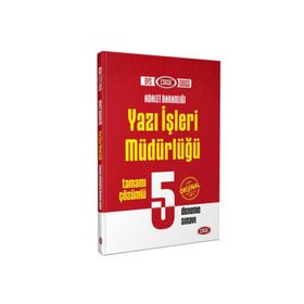 GYS Adalet Bakanlığı Yazı İşleri Müdürlüğü Çözümlü 5 Deneme Sınavı - Data Yayınları