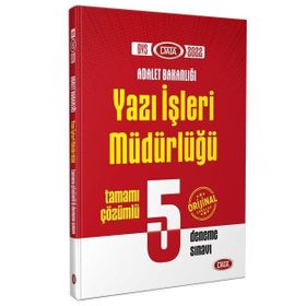 GYS Adalet Bakanlığı Yazı İşleri Müdürlüğü Çözümlü 5 Deneme Sınavı - Data Yayınları