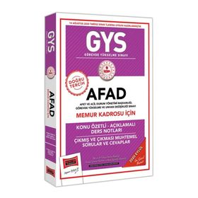 GYS AFAD Satın Alma Memuru Kadrosu İçin Konu Özetli Çıkmış ve Çıkması Muhtemel Sorular-Yargı Yayınları