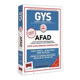 GYS AFAD Satın Alma Memuru Kadrosu İçin Konu Özetli Çıkmış ve Çıkması Muhtemel Sorular-Yargı Yayınları