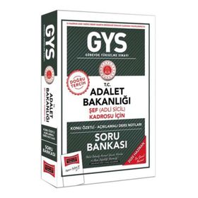 Gys T.C. Adalet Bakanlığı Şef Adli Sicil Kadrosu İçin Konu Özetli Soru Bankası-Yargı Yayınları