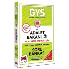 GYS T.C. Adalet Bakanlığı Zabıt Katibi Kadrosu İçin Açıklamalı Soru Bankası-Yargı Yayınları