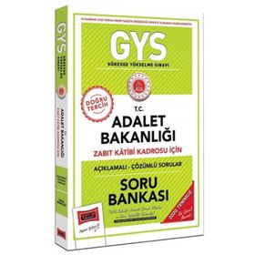 GYS T.C. Adalet Bakanlığı Zabıt Katibi Kadrosu İçin Açıklamalı Soru Bankası-Yargı Yayınları