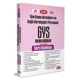 Gys Tüm Kamu Kurumları Ortak Konular Soru Bankası - Data Yayınları