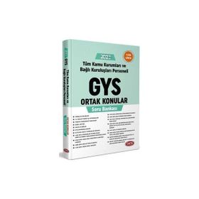 Gys Tüm Kamu Kurumları Ortak Konular Soru Bankası - Data Yayınları