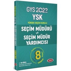 GYS YSK Seçim Müdürü ve Seçim Müdür Yardımcısı 8 Deneme - Data Yayınları
