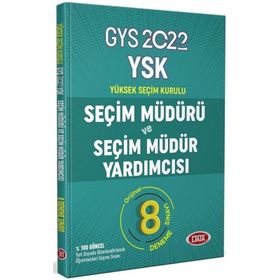 GYS YSK Seçim Müdürü ve Seçim Müdür Yardımcısı 8 Deneme - Data Yayınları