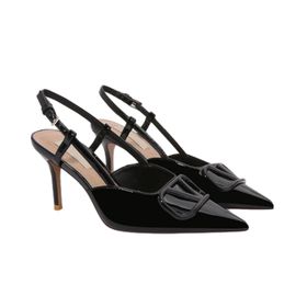 Gzhmman High Heels Sivri Uçlu Kapalı Burun Black Kadın Topuklu Ayakkabı