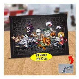 H1 Cadılar Bayramı Kutlaması 99 Parça Puzzle Yapboz Tablo