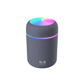 H2O Humidifier 300 ml Ulrasonik Hava Nemlendirici Buhar Makinesi Ve Antrasit Aroma Difüzörü
