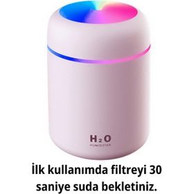 H2O Humidifier 300 ml Ultrasonik Hava Nemlendirici Buhar Makinesi