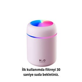 H2O Humidifier 300 ml Ultrasonik Hava Nemlendirici Buhar Makinesi