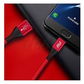 H&A Micro USB 2.4 A Hızlı Şarj Örgülü 25 cm Şarj Kablosu