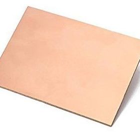 Habotest 20x30 cm Tek Taraflı Deliksiz Bakır Plaket