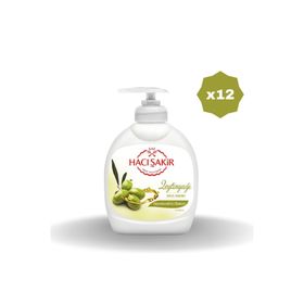 Hacı Şakir 300 ml Zeytinyağı Sıvı Sabun (12 adet)