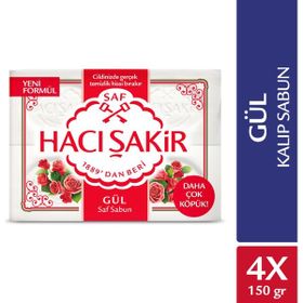 Hacı Şakir 4x150 gr Gül Kalıp Sabun
