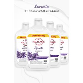 Hacı Şakir 4x1500 ml Lavanta Dinlendirici Bakım Sıvı El Sabunu