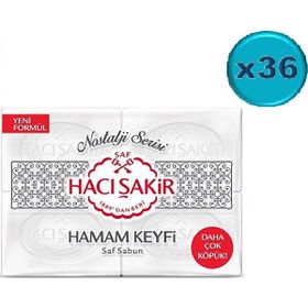 Hacı Şakir 4x200 gr 36 Adet Hamam Keyfi Saf Sabun