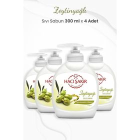 Hacı Şakir 4x300 ml Zeytinyağlı Nemlendirici Sıvı Sabun