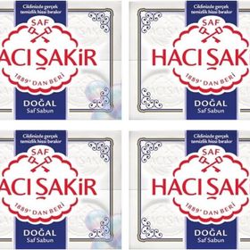Hacı Şakir Doğal 4x600 gr Banyo Sabunu