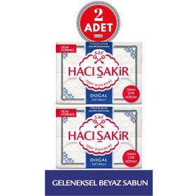 Hacı Şakir Doğal Beyaz 4x150 gr 2 Adet Kalıp Sabun