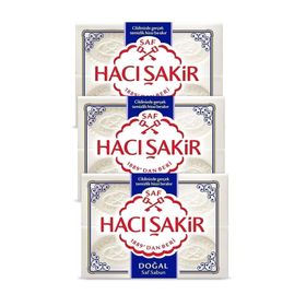 Hacı Şakir Doğal Saf Geleneksel 3x150 gr Beyaz Sabun