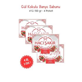 Hacı Şakir Gül 4 Adet 600 gr Kalıp Sabun
