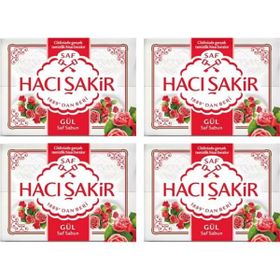 Hacı Şakir Gül 4'lü 600 gr Banyo Sabunu