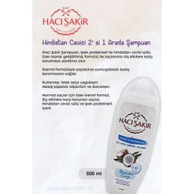 Hacı Şakir Hindistan Cevizi 2'si 1 Arada Kepeğe Karşı 11x500 ml Rosie Şampuan
