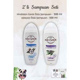 Hacı Şakir Hindistan Cevizi 500 ml Şampuan+Adaçayı 500 ml Rosie Şampuan