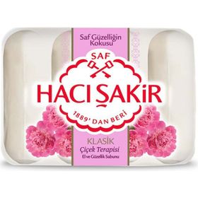 Hacı Şakir Klasik Çiçek Terapisi 4x70 gr 4 Adet Güzellik Sabunu