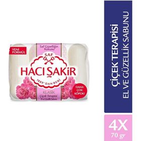 Hacı Şakir Klasik Çiçek Terapisi 4x70 gr El ve Güzellik Sabunu