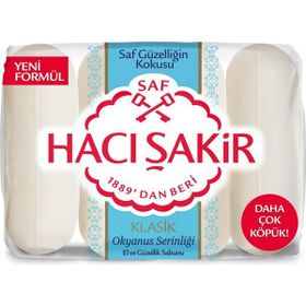 Hacı Şakir Klasik Okyanus Serinliği 4x70 gr Güzellik Sabunu
