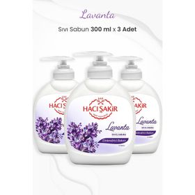 Hacı Şakir Lavanta Dinlendirici Bakım 3x300 ml Sıvı El Sabunu