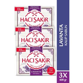 Hacı Şakir Lavanta Saf 3x200 gr Kalıp Sabun