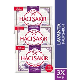 Hacı Şakir Lavanta Saf 3x200 gr Kalıp Sabun